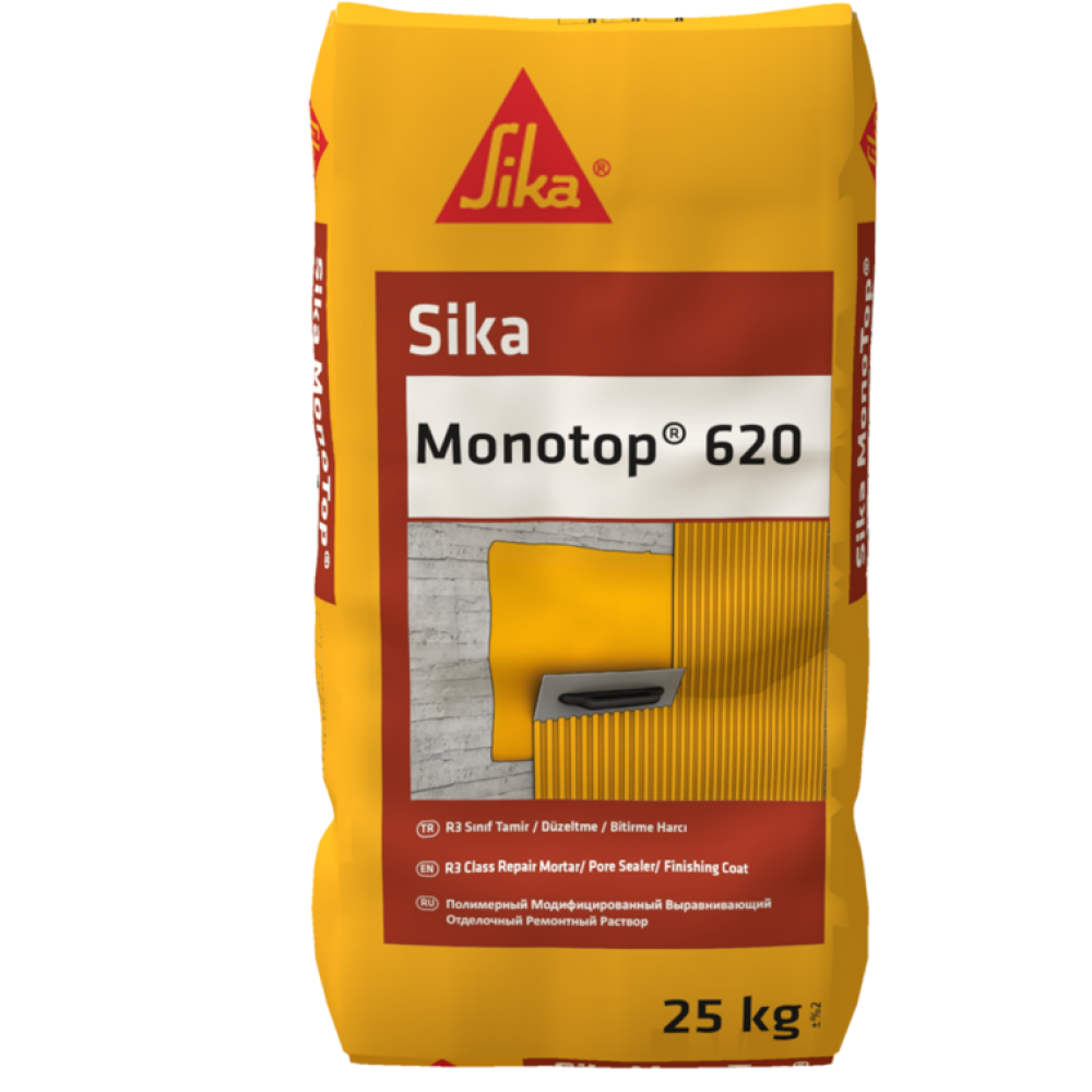 Sika MonoTop-620 - R3 Sınıfı Tamir / Düzeltme / Bitirme harcı 25 Kg
