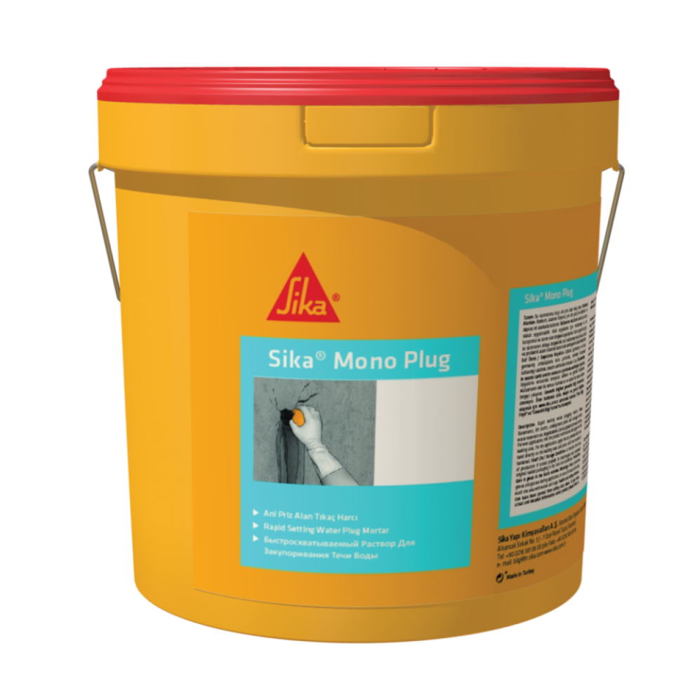 Sika MonoPlug - Çimento esaslı hızlı priz alan tıkaç harcı 5 Kg
