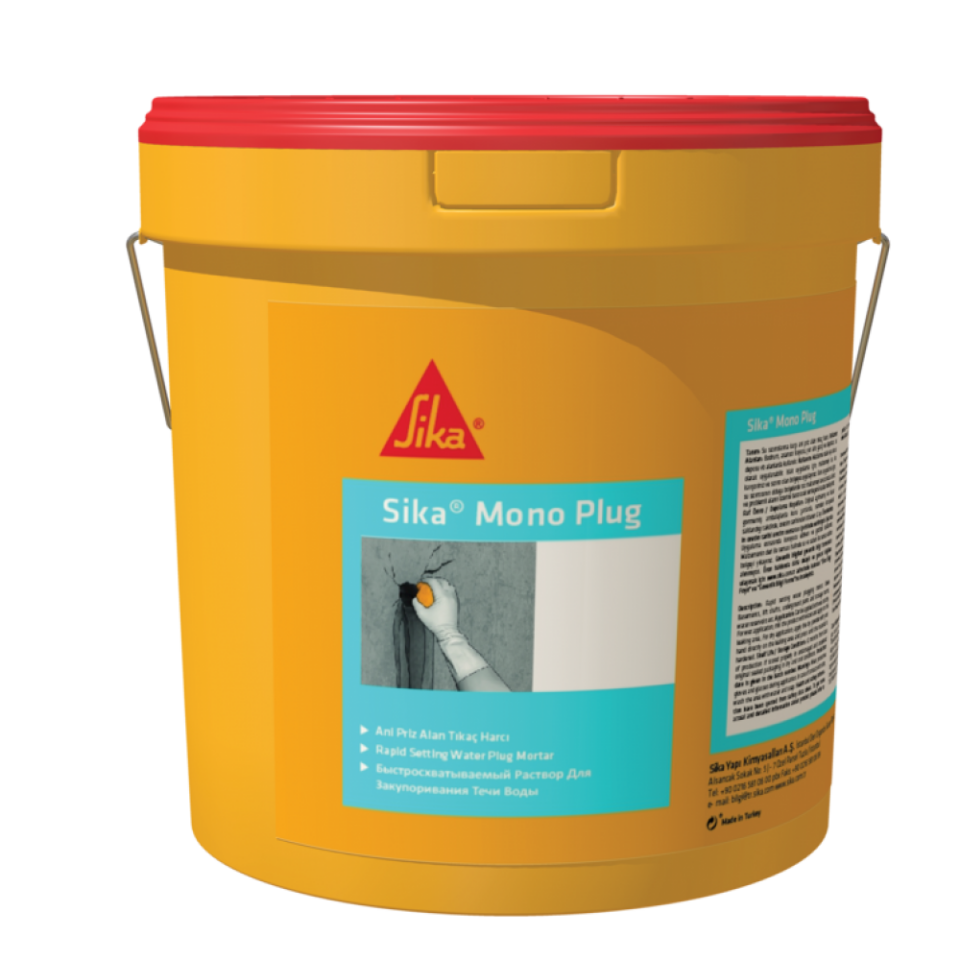 Sika MonoPlug - Çimento esaslı hızlı priz alan tıkaç harcı 5 Kg