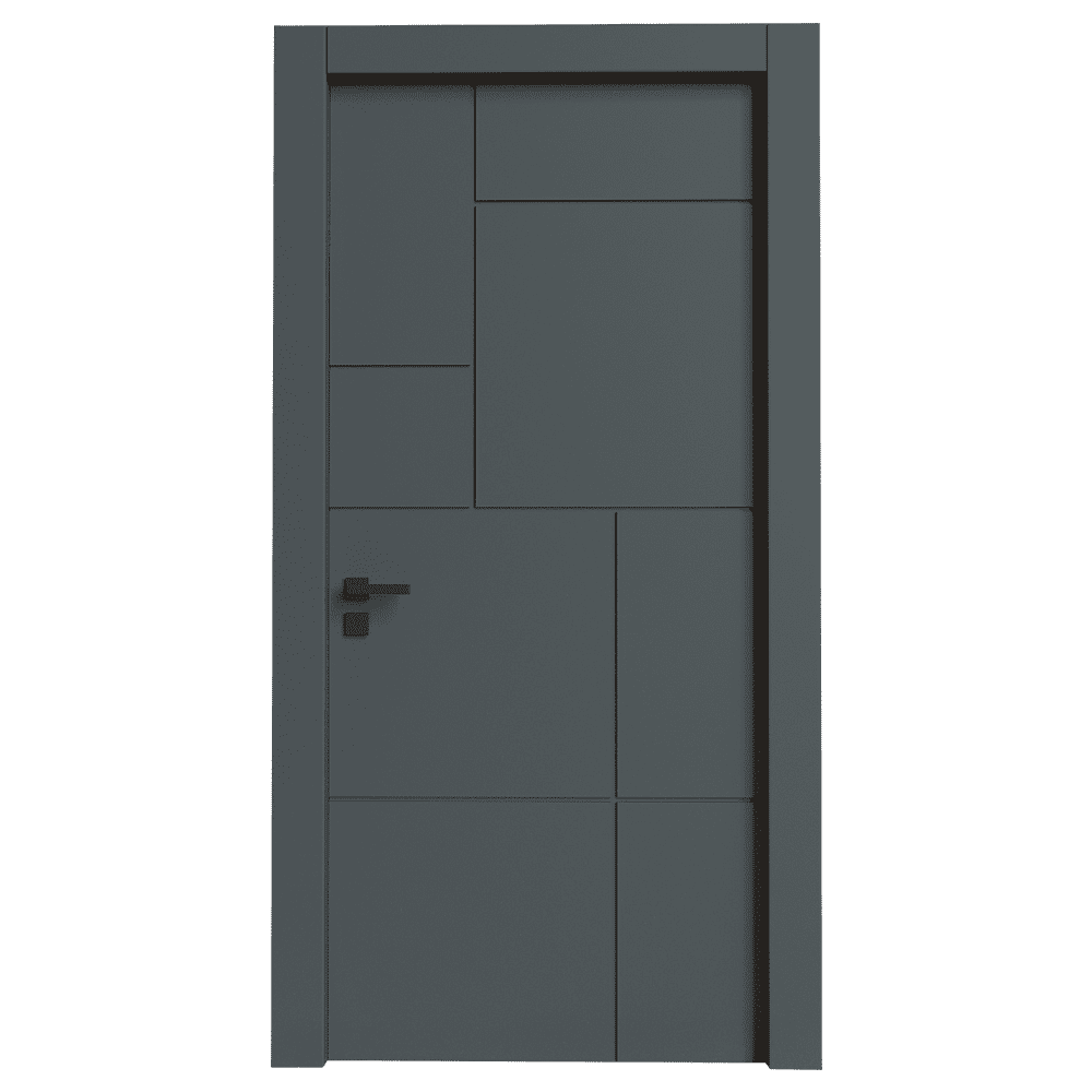 Teta Home T-6007 İç Oda Mdf Lake Kapı Oda - Antrasit - 87x203 - 14/17