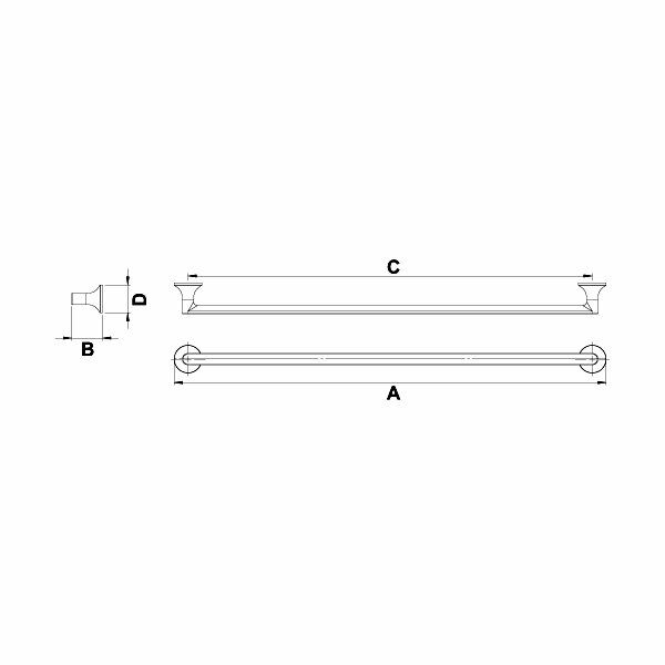 Hafele Mobilya Kulpu Stark 320mm Paslanmaz Çelik