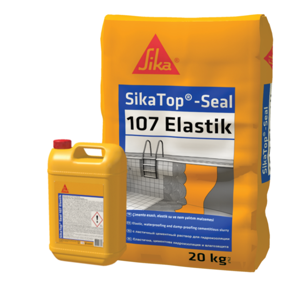 SikaTop - Seal 107 Elastik - Çimento Esaslı Elastik Su ve Nem Yalıtım Malzemesi 30 Kg