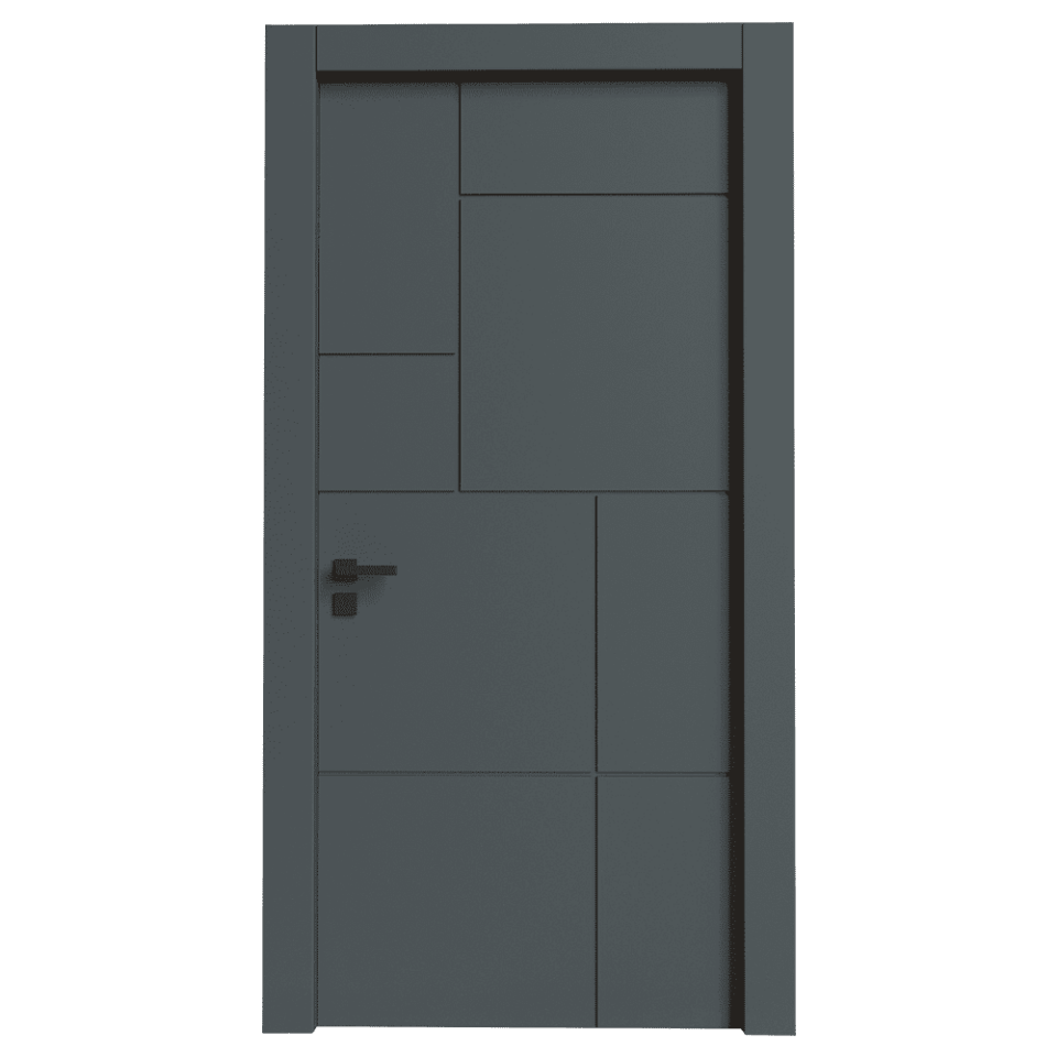 Teta Home T-6007 İç Oda Mdf Lake Kapı WC-Banyo - Antrasit - 87x203 - 10/13
