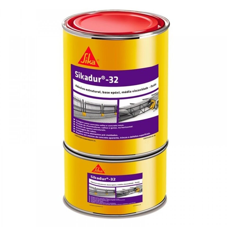 Sikadur - 32- Çift Bileşenli Epoksi Reçine Esaslı Yapıştırma Malzemesi 5 Kg