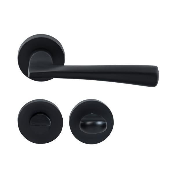 Hafele Kapı Kolu Seti Milano WC Mat Siyah