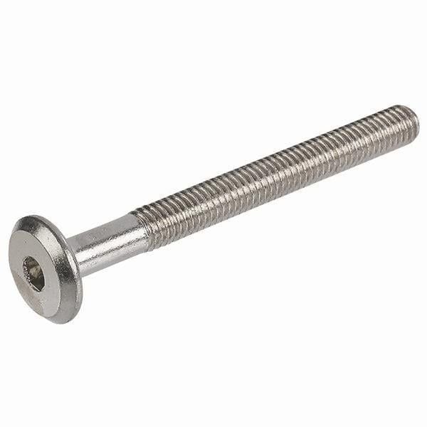 Hafele Yassı Başlı Vida M6x15mm, Nikel Kaplama (100 Adet)