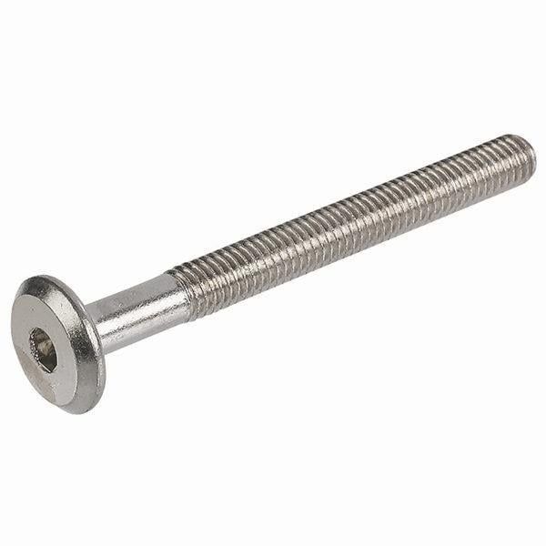 Hafele Yassı Başlı Vida M6x15mm, Nikel Kaplama (100 Adet)