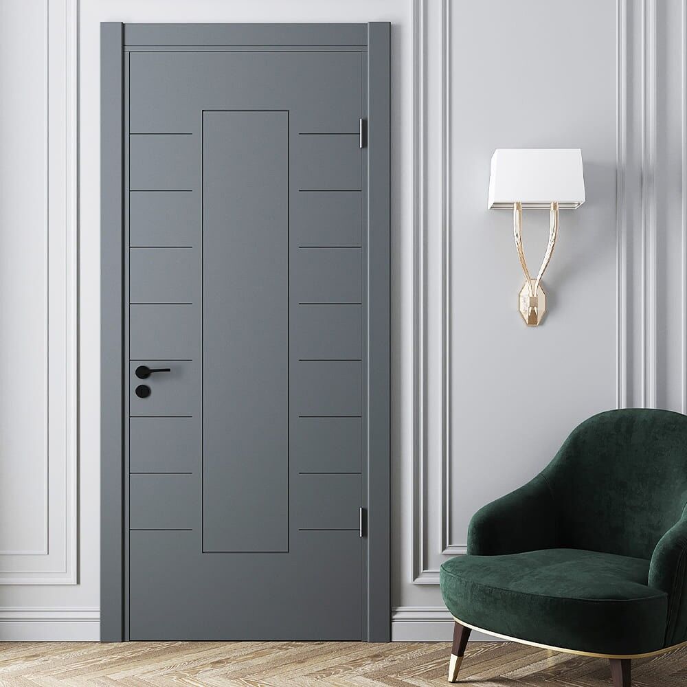 Teta Home Aras Amerikan Panel Kapı Oda - Gri - 87x203 - 18/21