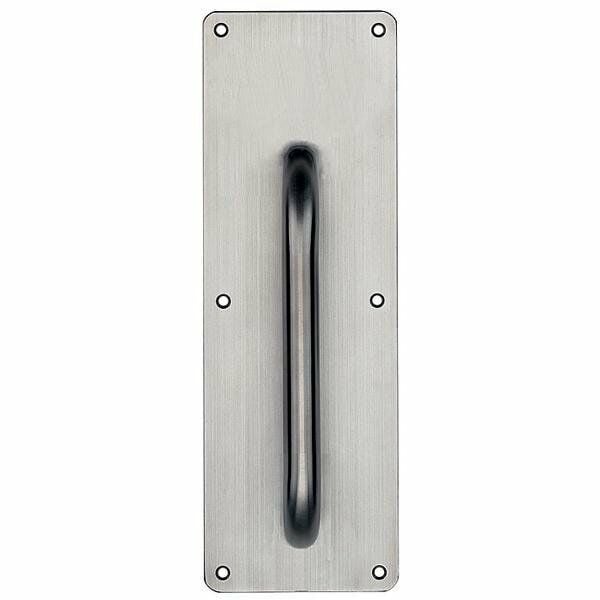 Hafele İtme Plakası Kollu 100x300mm Mat Paslanmaz Çelik