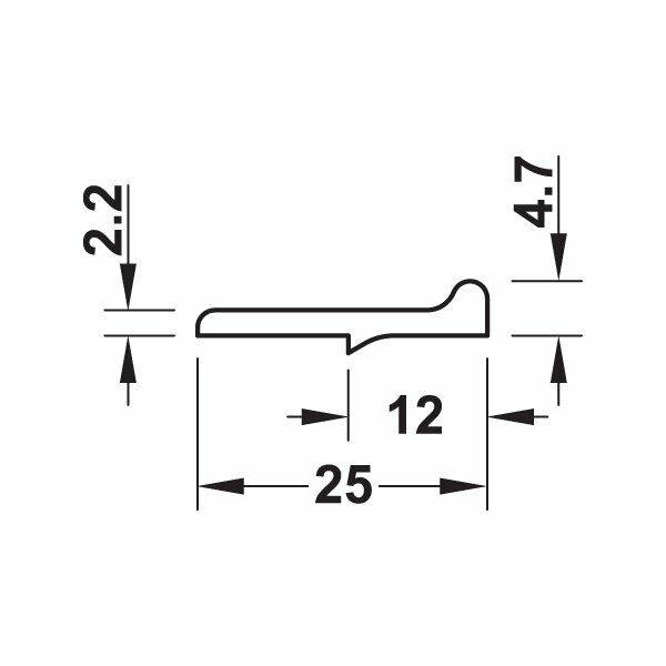 Hafele Kapak Binisi Vidalı Siyah 4,8Mm/2,5M