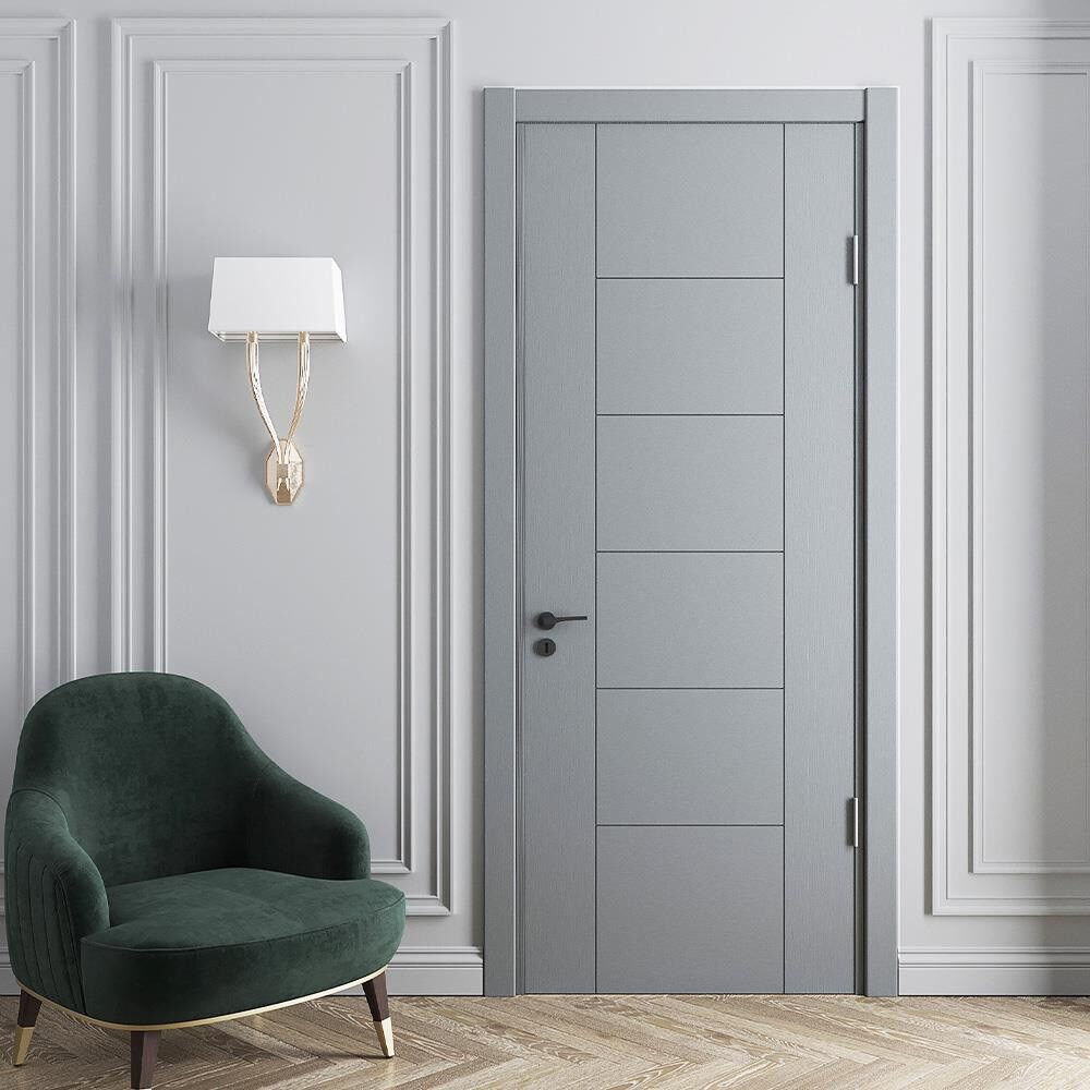 Teta Home Madra Amerikan Panel Kapı 77x203 - 10/13 - WC-Banyo - Gri