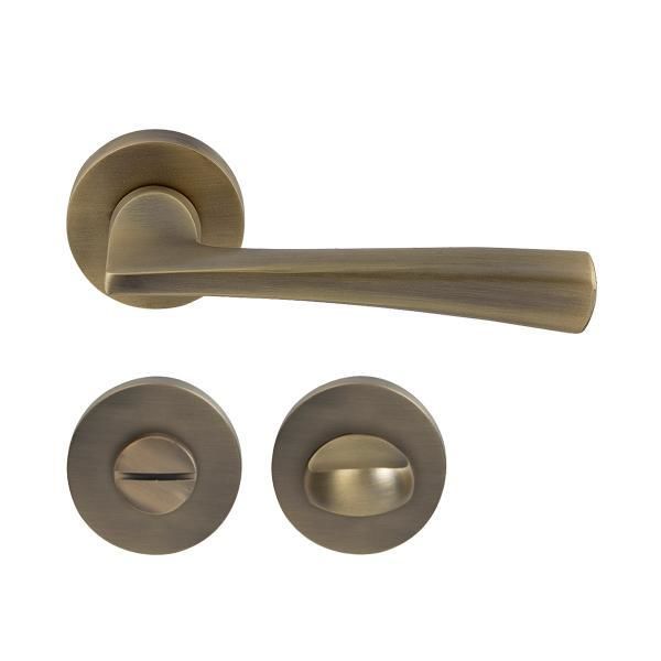 Hafele Kapı Kolu Seti Milano WC Antik Bronz