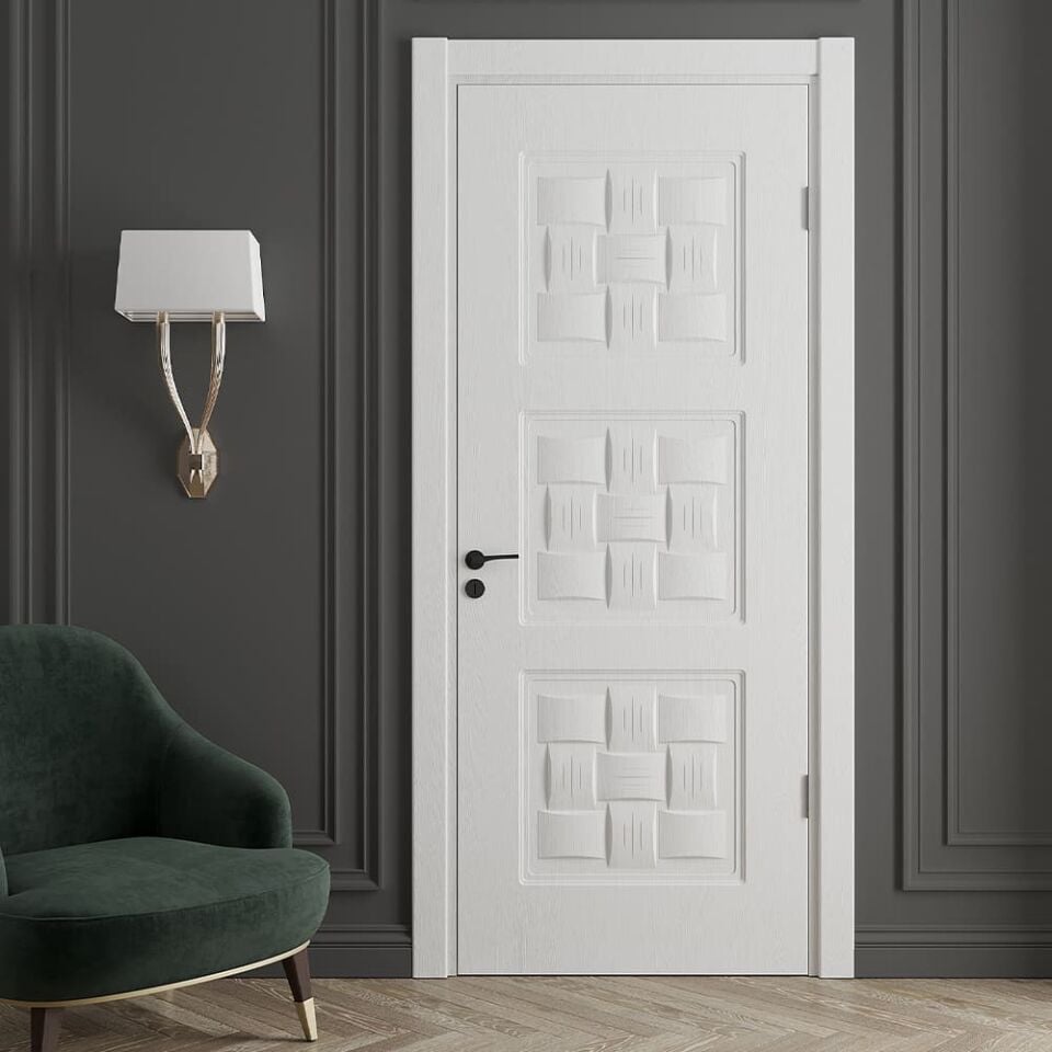 Teta Home Ilgaz Amerikan Panel Kapı WC-Banyo - Beyaz - 87x203 - 14/17