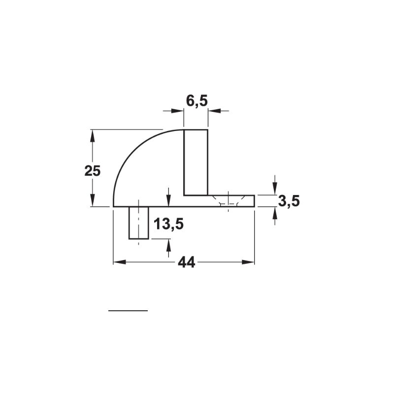 Hafele Zemine Monte Kapı Stoperi, Mat Siyah Renk