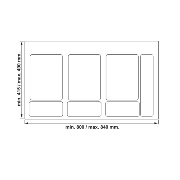 Hafele Covert Çöp Kutusu Antrasit 900mm 3x12lt