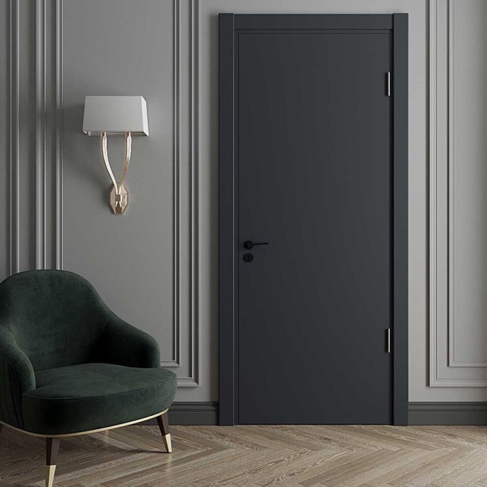 Teta Home Amanos Amerikan Panel Kapı Oda - Antrasit - 87x203 - 18/21