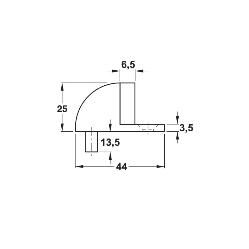 Hafele Zemine Monte Kapı Stoperi, Mat Paslanmaz Çelik Renk