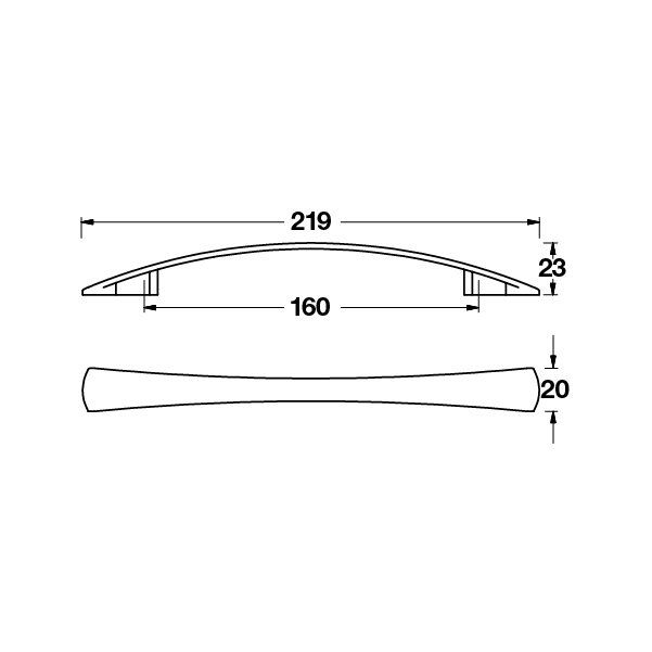 Hafele Mobilya Kulpu Neal 160mm Paslanmaz Çelik