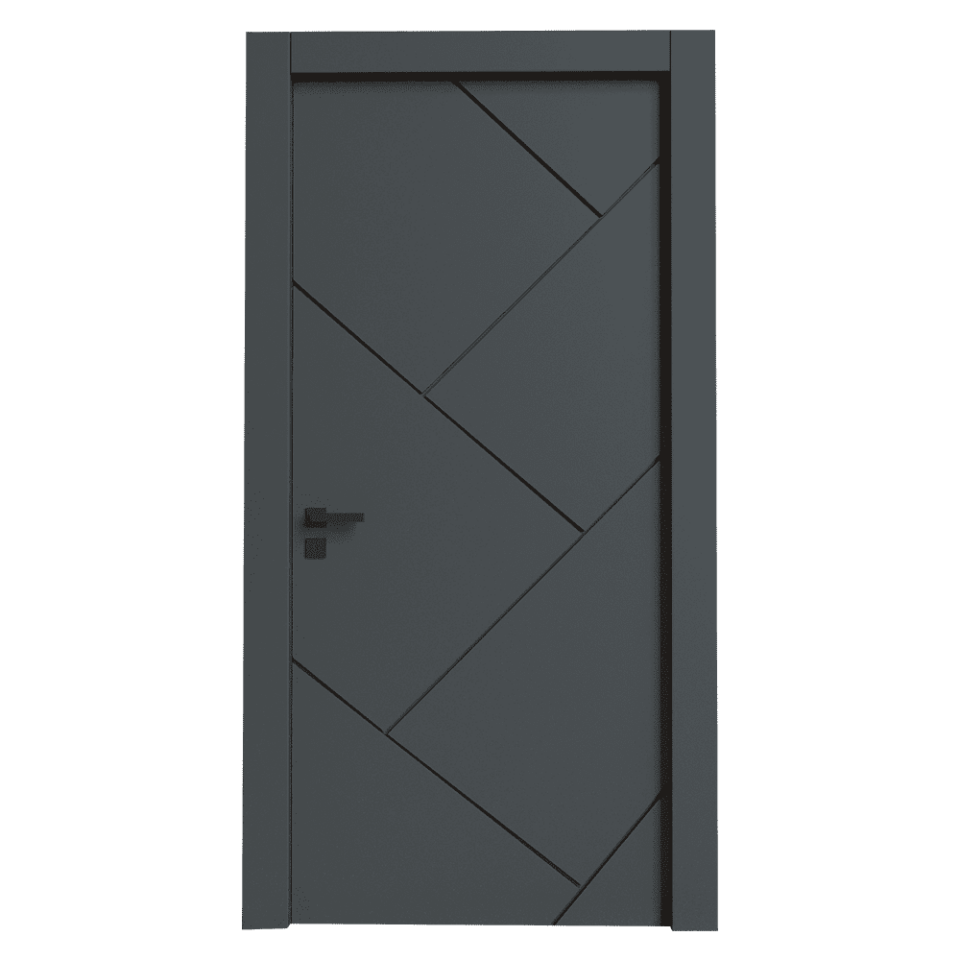 Teta Home S-7003 İç Oda Mdf Lake Kapı WC-Banyo - Antrasit - 87x203 - 18/21