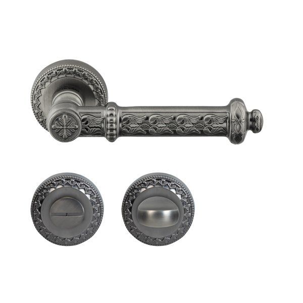 Hafele Kapı Kolu Seti Ponte WC Antik Gümüş