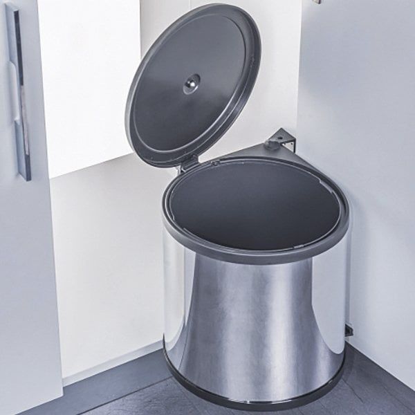 Hafele City II Çöp Kovası, Paslanmaz Çelik Renk