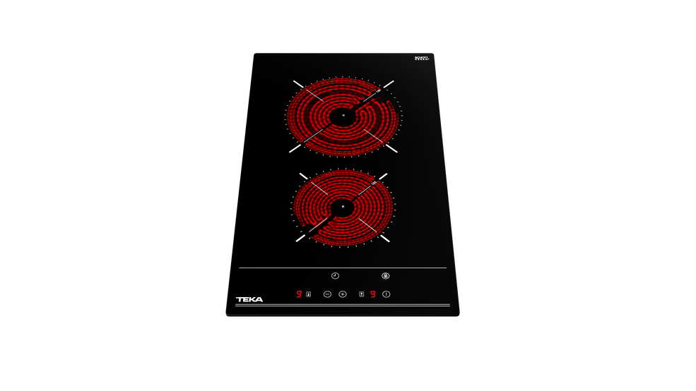 Teka TBC 32010 İki Gözlü Elektrikli Siyah Vitroseramik Ocak