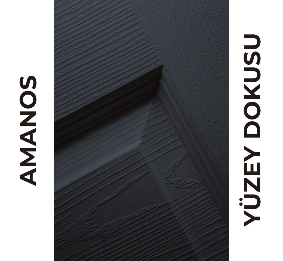 Teta Home Amanos Amerikan Panel Kapı Oda - Antrasit - 87x203 - 10/13