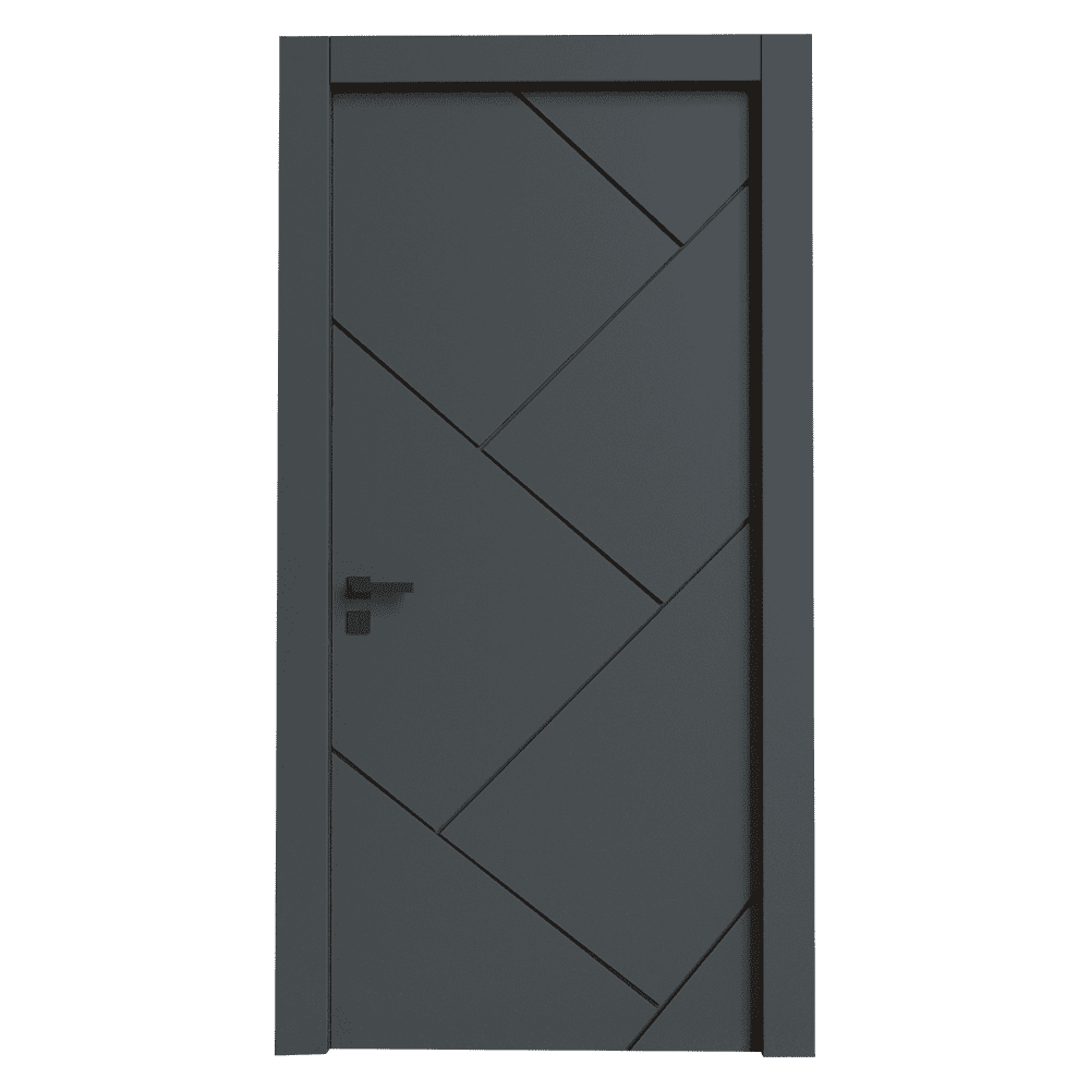 Teta Home S-7003 İç Oda Mdf Lake Kapı WC-Banyo - Antrasit - 77x203 - 10/13