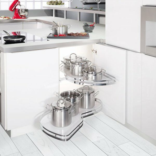 Hafele Lemans II Kiler Set Krom Sol 45/125cm