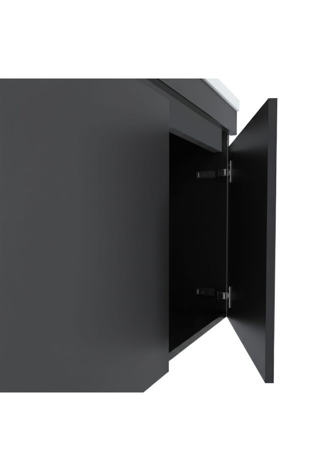 Teta Home Tokyo 80 cm MDF Banyo Dolabı Seti + Boy Dolabı Antrasit
