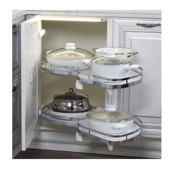 Hafele Lemans II Kiler Set Krom Sağ 60/60-75cm