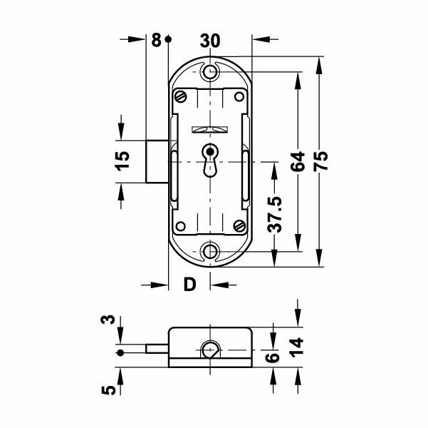 Hafele Mobilya Kiliti Piccolo-Nova Zamak Ni.Kpl.Sğ.15Mm