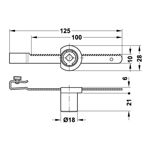 Hafele Symo Cam Kapak Kilidi, Mat Nikel Kaplama