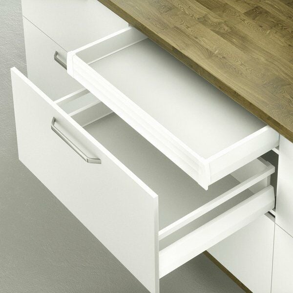 Hafele İç Çekmece Seti 90'lık Modül İçin Bordürsüz 45'lik Vidalı Beyaz