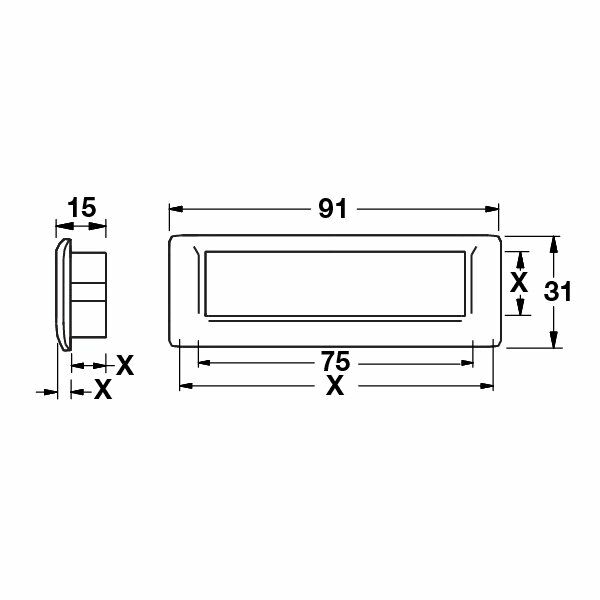 Hafele Gömme Kulp Trinity E Antik Bronz