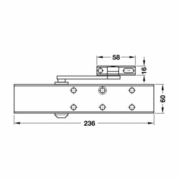 Hafele Dcl 51 Dirsek Kollu Kapı Kapatıcı Paslanmaz Çelik Renkli En 2-5 Sabitlemeli
