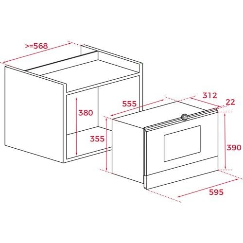 Teka MWR 22 BI VN Ankastre Country Mikrodalga Fırın Vanilya 22 lt