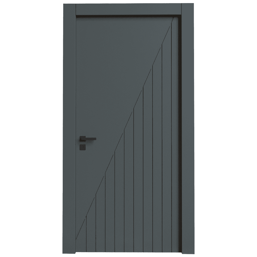 Teta Home S-7002 İç Oda Mdf Lake Kapı Oda - Antrasit - 87x203 - 14/17