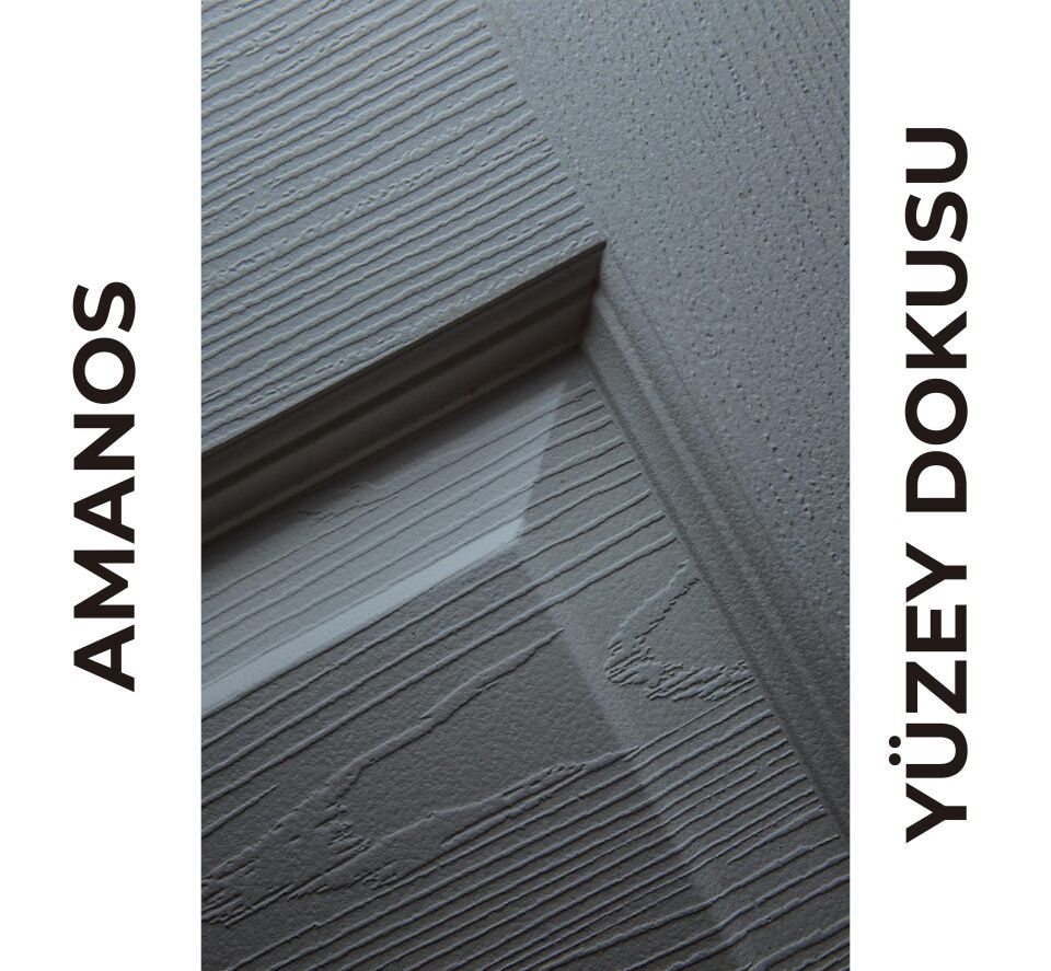 Teta Home Amanos Amerikan Panel Kapı WC-Banyo - Gri - 77x203 - 10/13