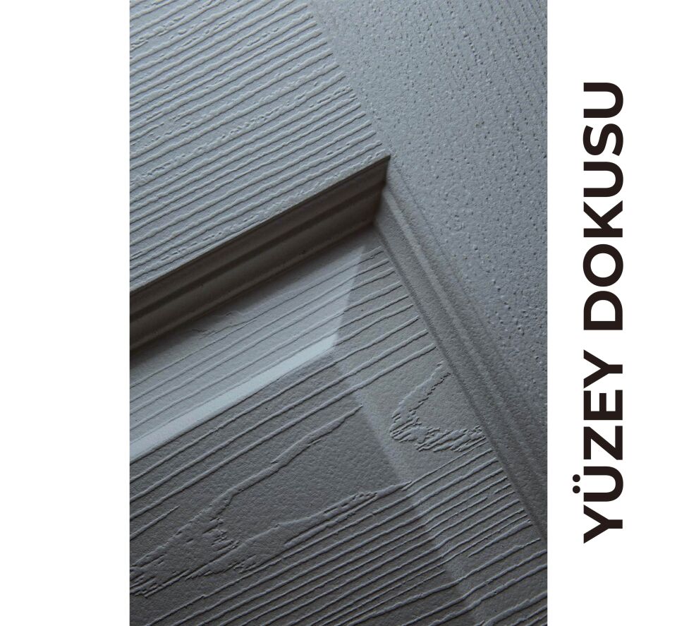 Teta Home Uludağ Amerikan Panel Kapı WC-Banyo - Gri - 87x203 - 18/21