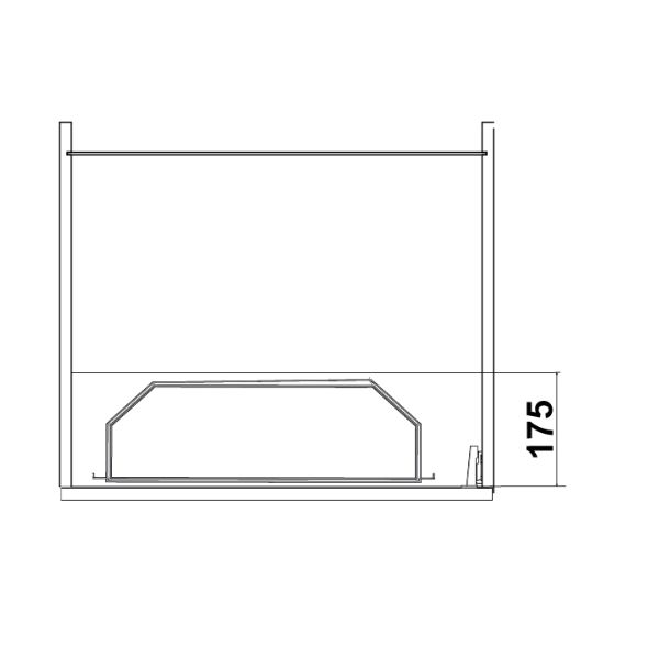 Hafele Tandem Side 450/600mm A.Style Antrasit
