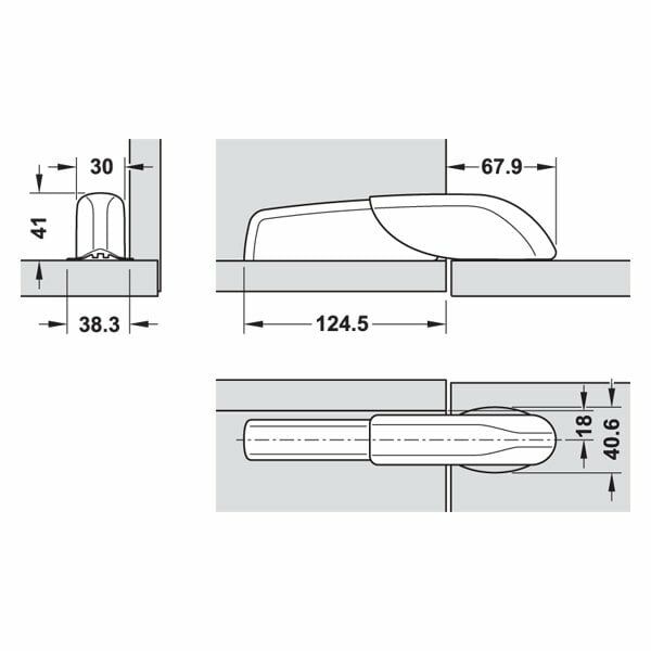 Hafele Pacta Düşer Kapak Makası C