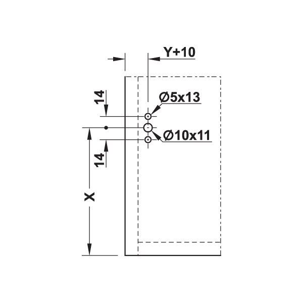 Hafele PCS 120 Düşer Kapak Makası Mod A, Beyaz Renk