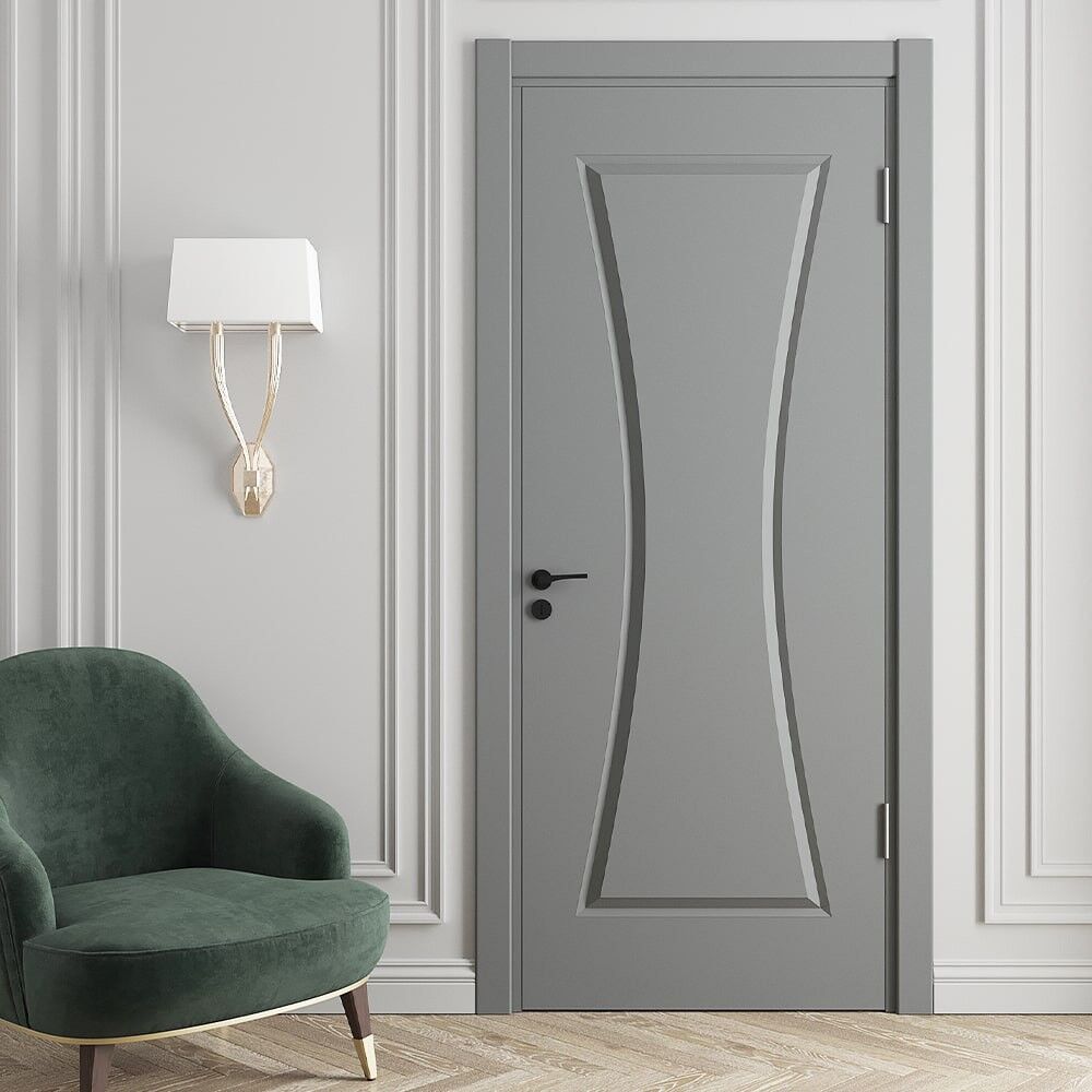 Teta Home Kartepe Amerikan Panel Kapı WC-Banyo - Gri - 77x203 - 18/21
