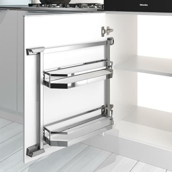 Hafele Tandem Side 600/600mm A.Style Krom/Beyaz