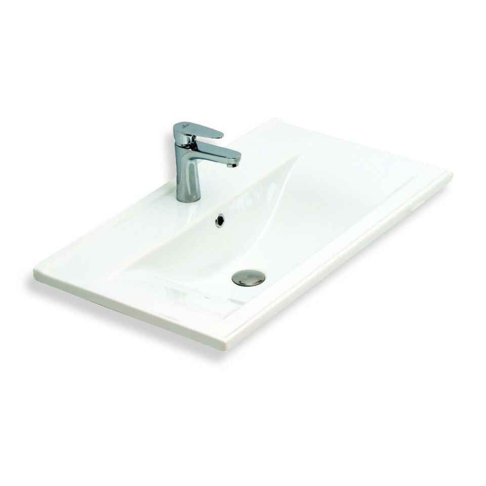 Teta Home Havana 80 cm MDF Gövde Membran Kapak Banyo Dolabı Seti + Boy Dolabı
