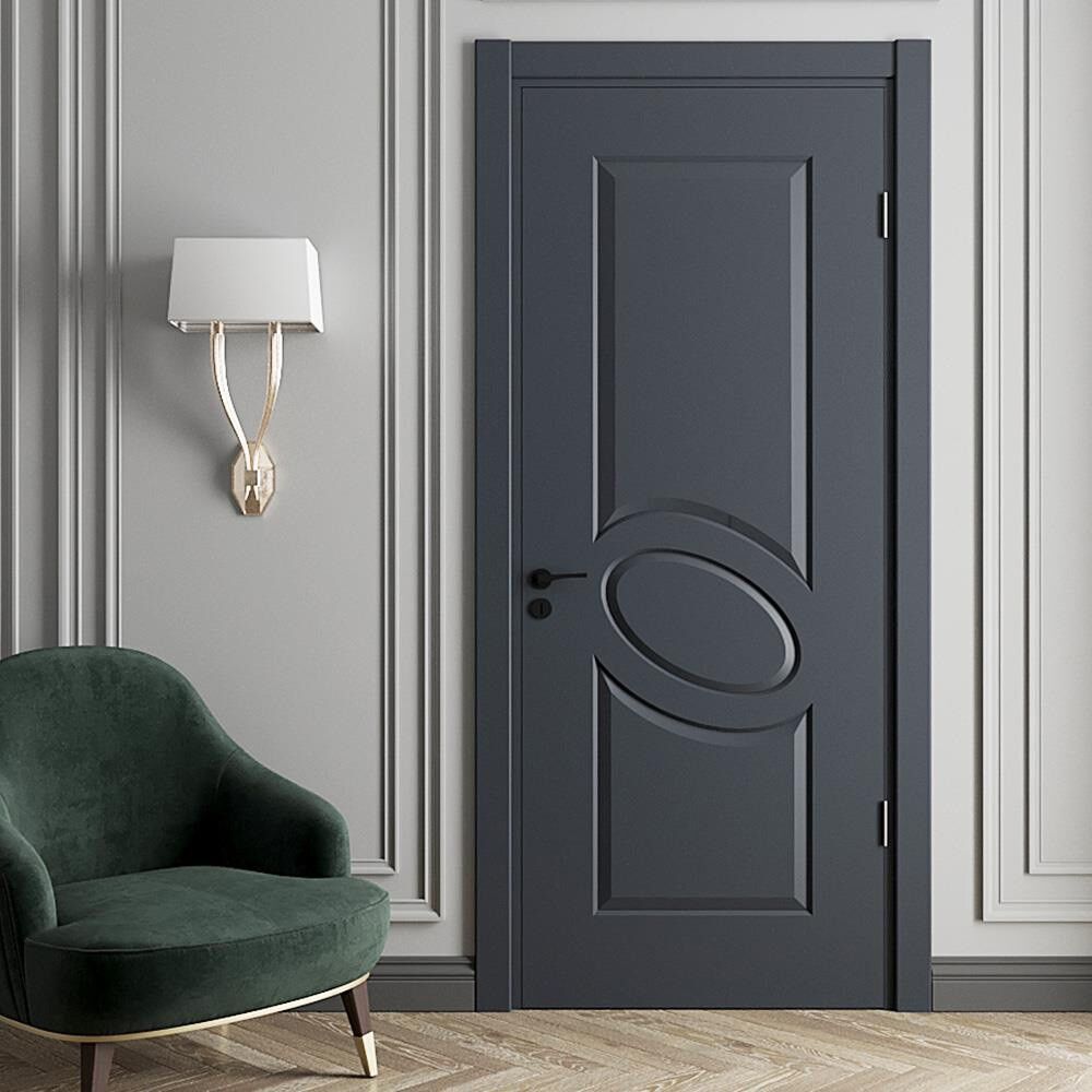 Teta Home Erciyes Amerikan Panel Kapı WC-Banyo - Antrasit - 87x203 - 10/13