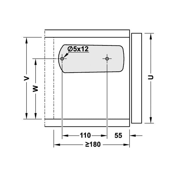 Hafele PCS 150 Düşer Kapak Makası Beyaz 140N