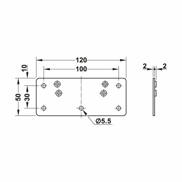 Hafele Meta Montaj Plakası