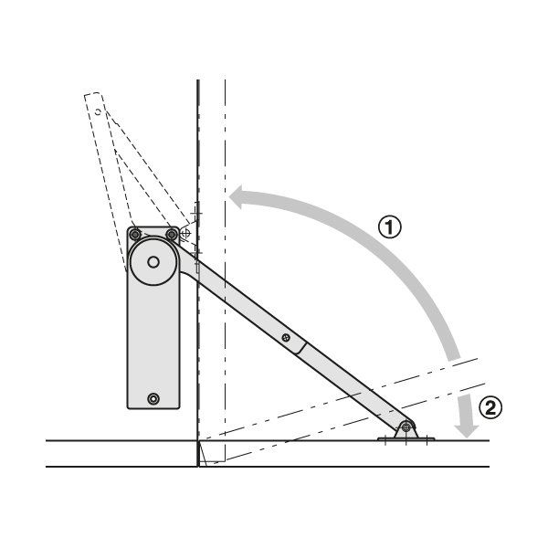 Hafele Doxı Düşer Kapak Makası Sol 5,9- 9,3N